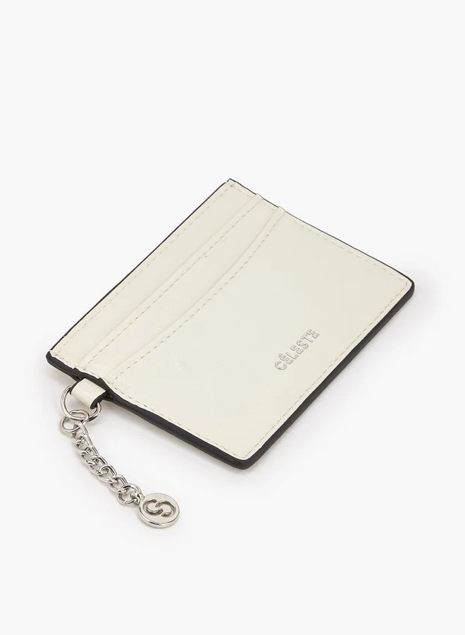 Celeste Solid Card Holder With Charm